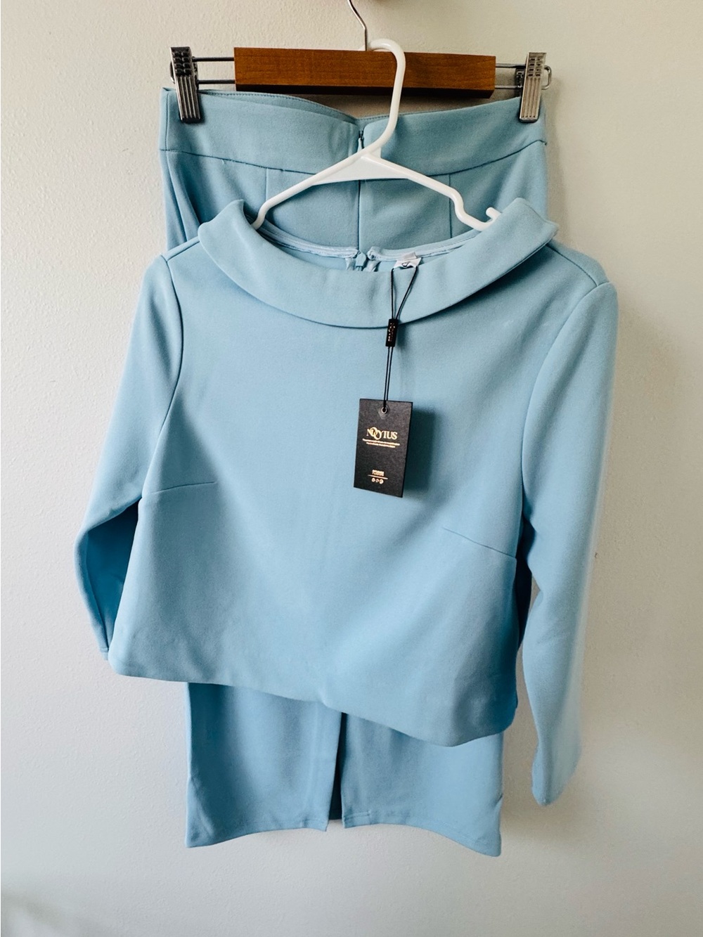 ✨ BRAND NEW ✨ NWT Mooyius Light Blue Matching Two-Piece Set Size S